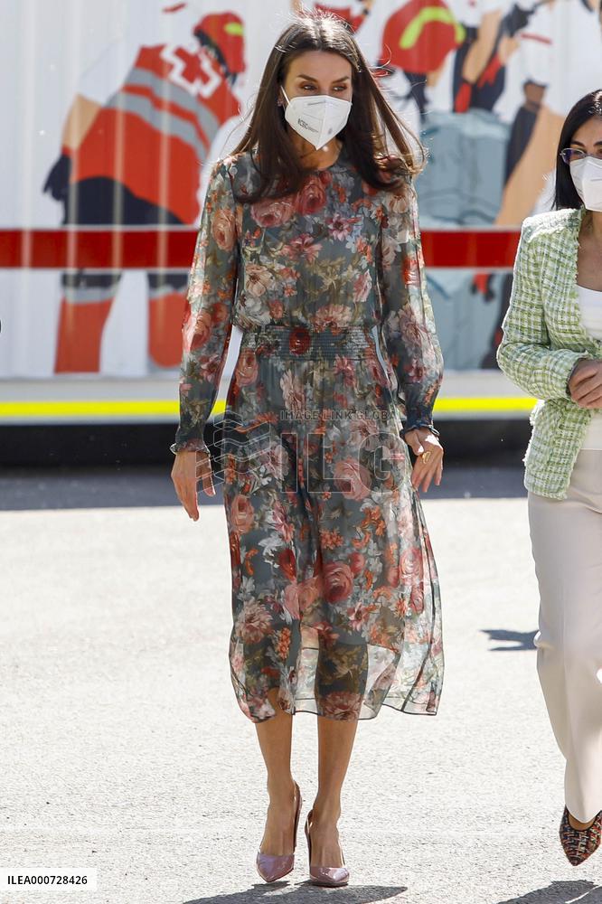 Queen Letizia At World Red Cross and Red Crescent Day 2021 - Spain