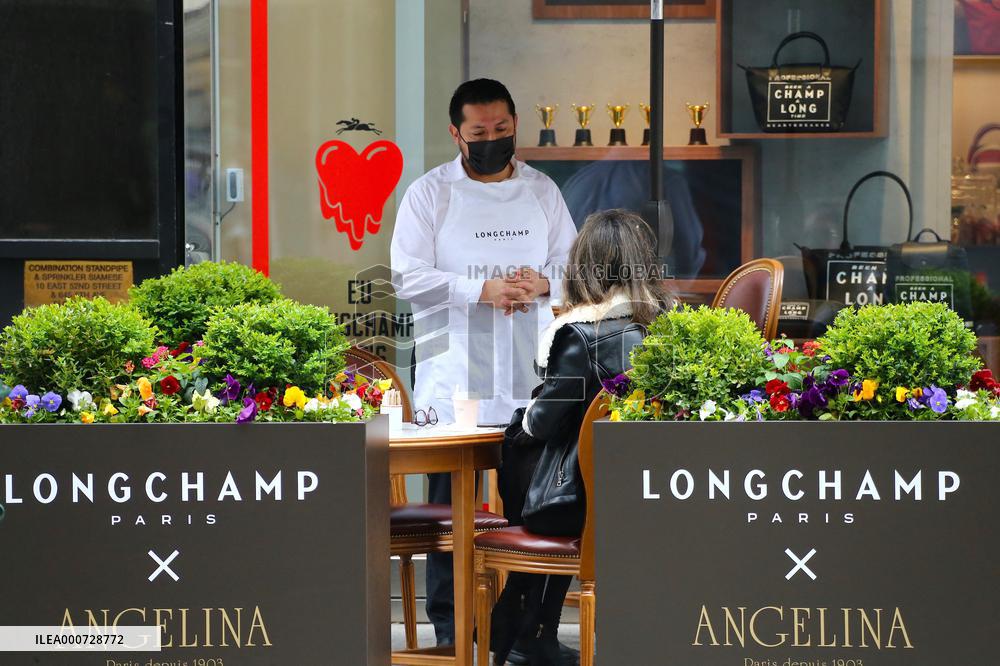 Angelina Paris And Longchamp On Fifth Avenue - NYC
