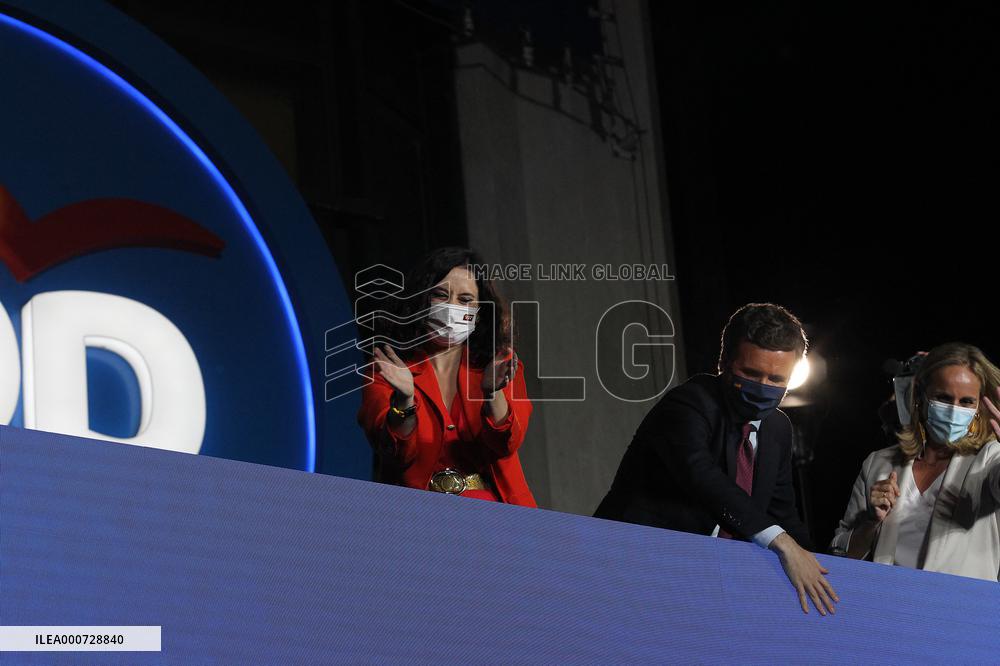 Madrid Regional Elections - Isabel Diaz Ayuso Wins