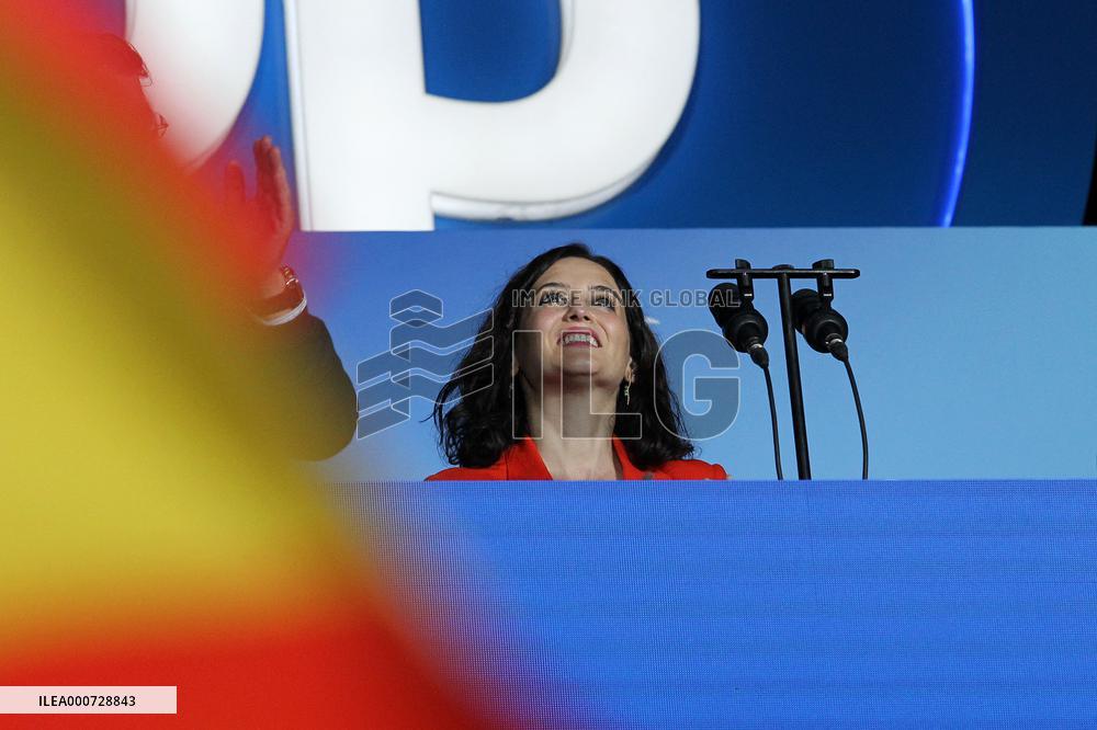 Madrid Regional Elections - Isabel Diaz Ayuso Wins