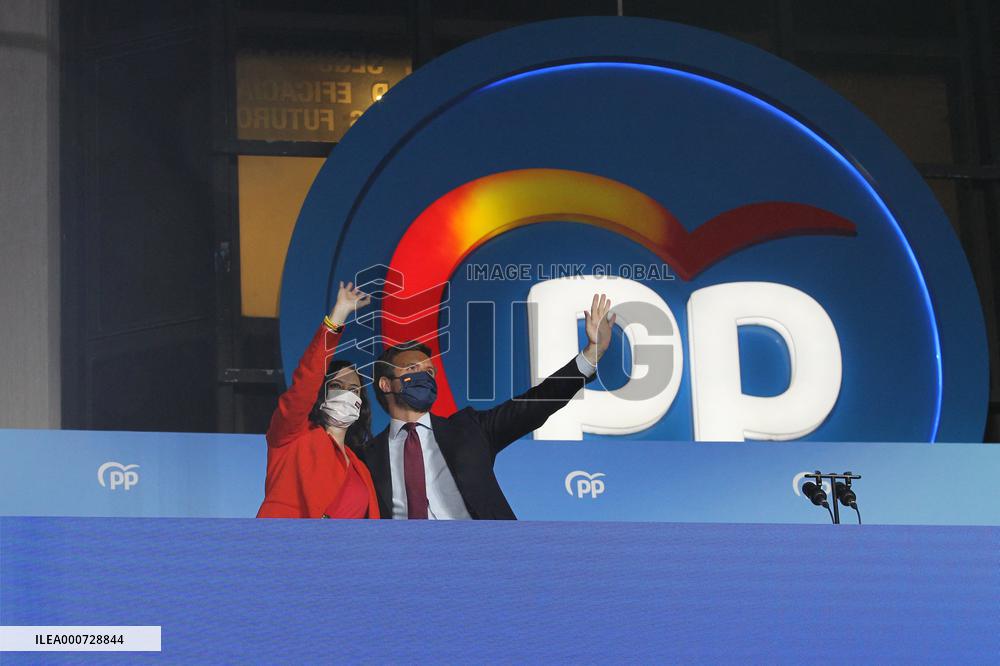 Madrid Regional Elections - Isabel Diaz Ayuso Wins