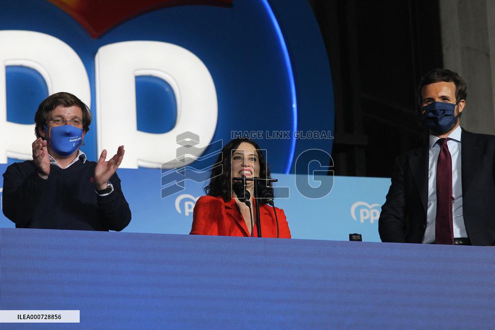 Madrid Regional Elections - Isabel Diaz Ayuso Wins