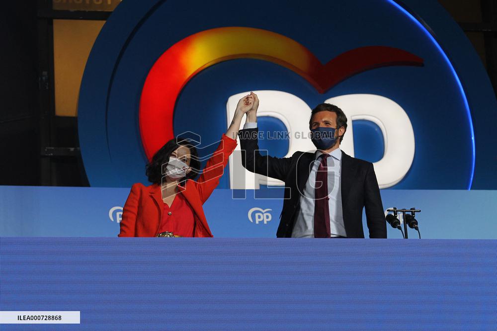 Madrid Regional Elections - Isabel Diaz Ayuso Wins
