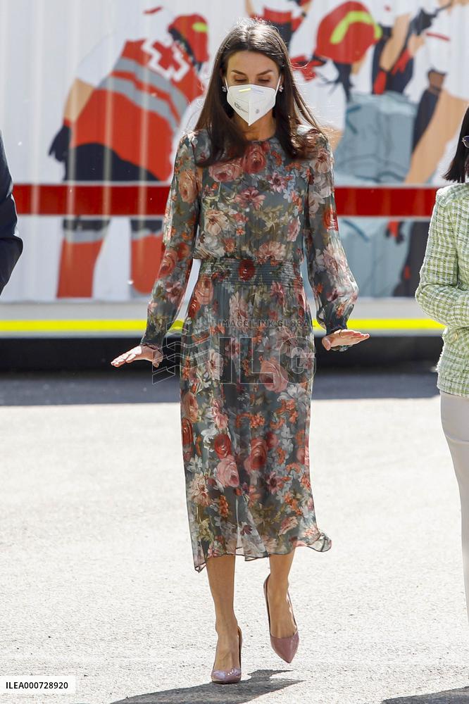 Queen Letizia At World Red Cross and Red Crescent Day 2021 - Spain