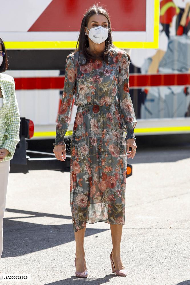 Queen Letizia At World Red Cross and Red Crescent Day 2021 - Spain