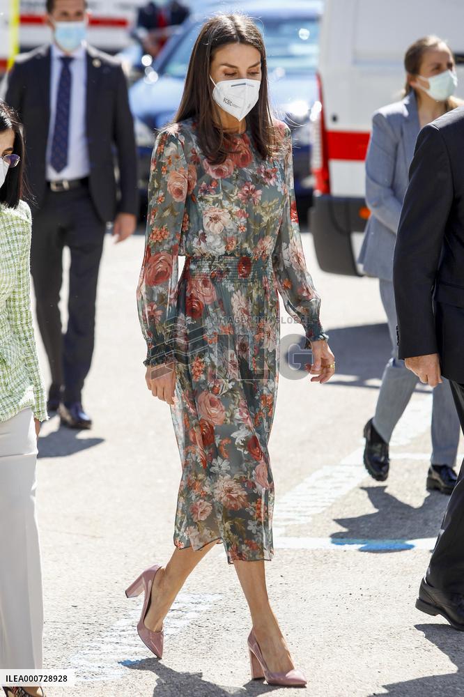 Queen Letizia At World Red Cross and Red Crescent Day 2021 - Spain