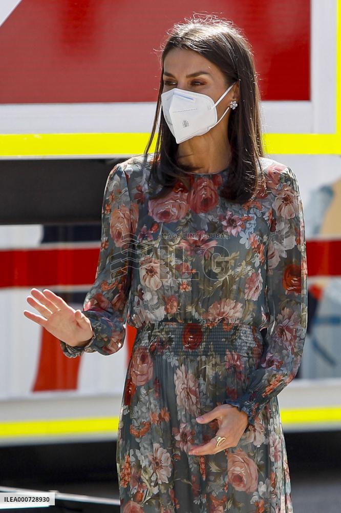 Queen Letizia At World Red Cross and Red Crescent Day 2021 - Spain