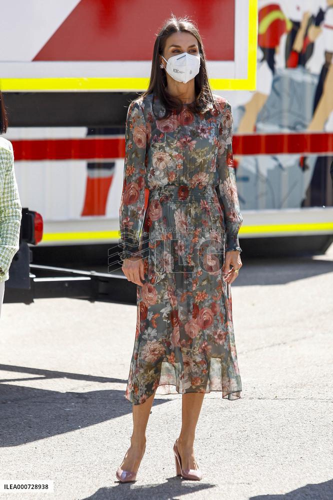 Queen Letizia At World Red Cross and Red Crescent Day 2021 - Spain