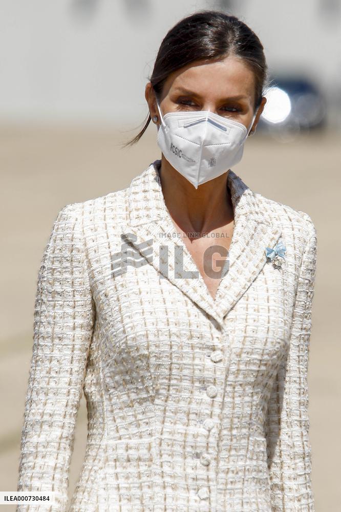 Queen Letizia Chairs Event Of The Aviation Academy of Spain's Army - Madrid