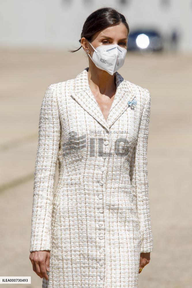 Queen Letizia Chairs Event Of The Aviation Academy of Spain's Army - Madrid