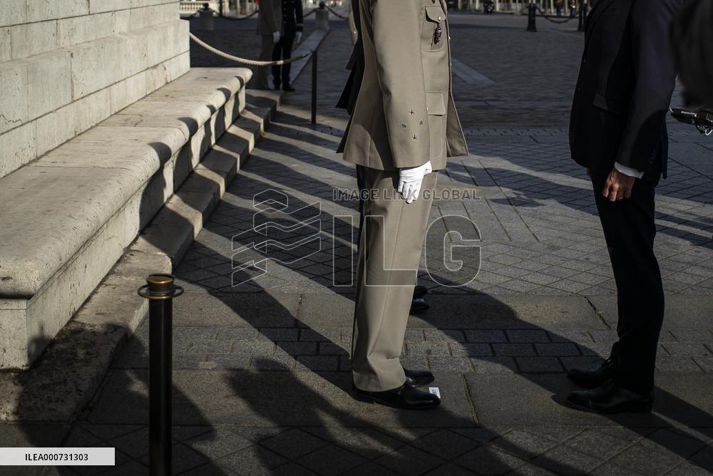 Macron at ceremony for 76th anniversary of WWII victory - Paris