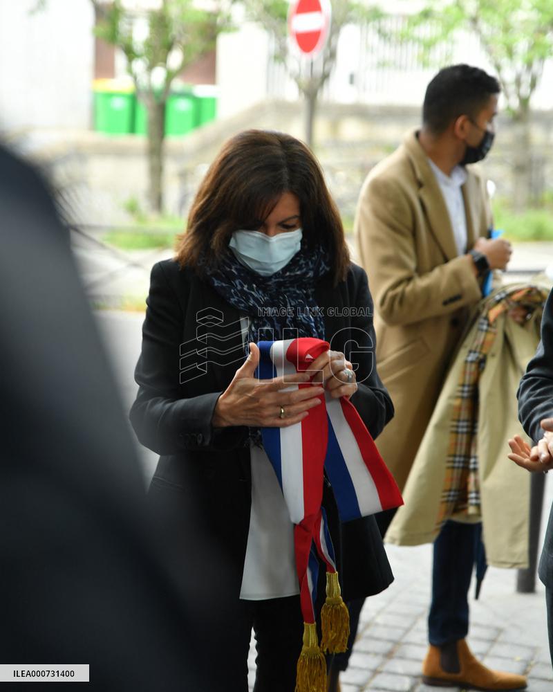 Inauguration of the Jardin Toussaint Louverture - Paris