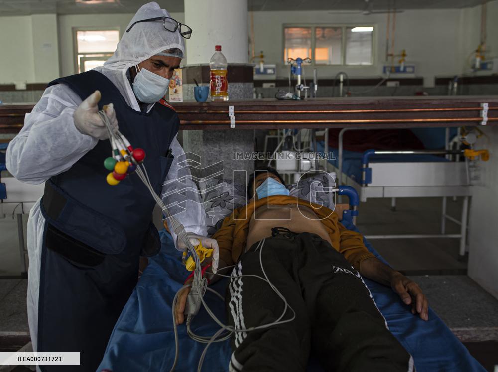 Covid Patients In Kashmir Hospital