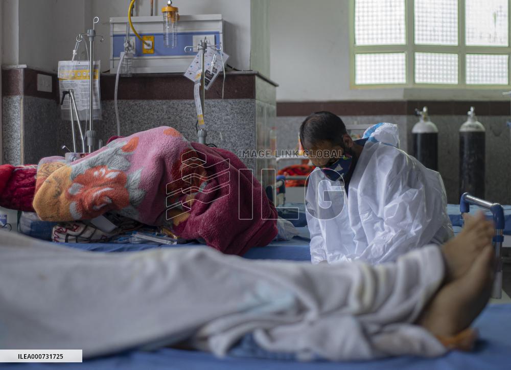 Covid Patients In Kashmir Hospital