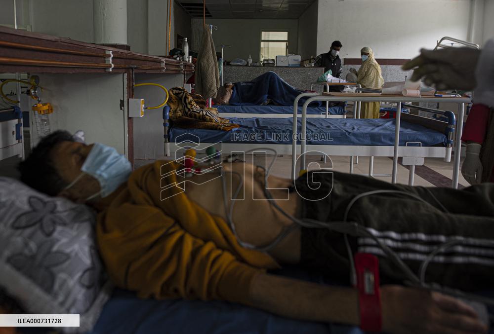 Covid Patients In Kashmir Hospital