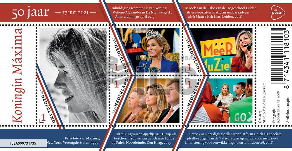 Special poststamps for the birthday of Queen Maxima