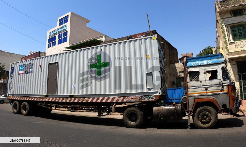Oxygen Generation plant from UK arrived - India