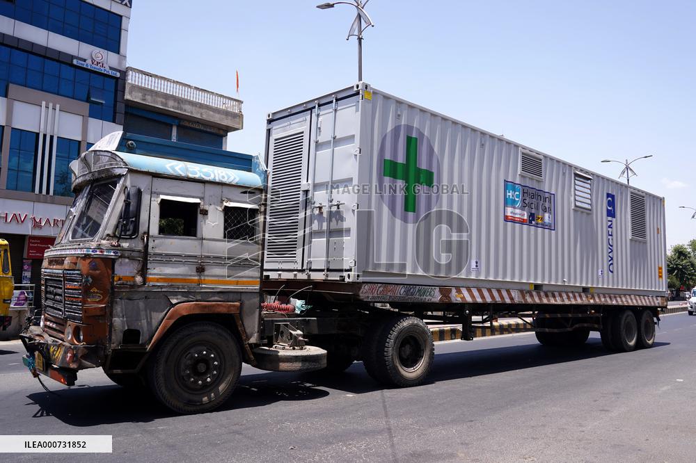 Oxygen Generation plant from UK arrived - India