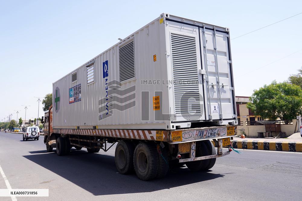 Oxygen Generation plant from UK arrived - India