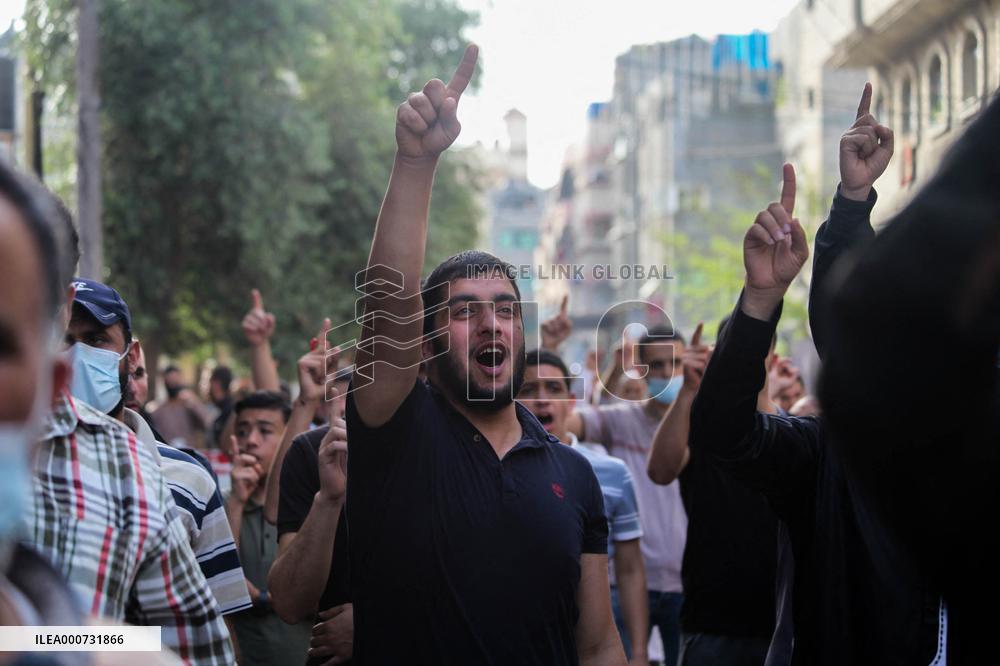Mass rally against Israeli raid on Al-Aqsa Mosque - Gaza