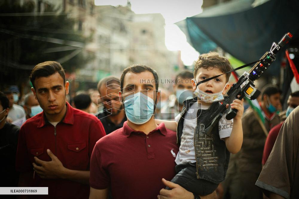 Mass rally against Israeli raid on Al-Aqsa Mosque - Gaza