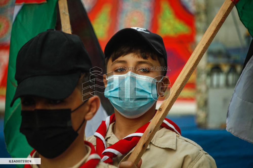 Mass rally against Israeli raid on Al-Aqsa Mosque - Gaza