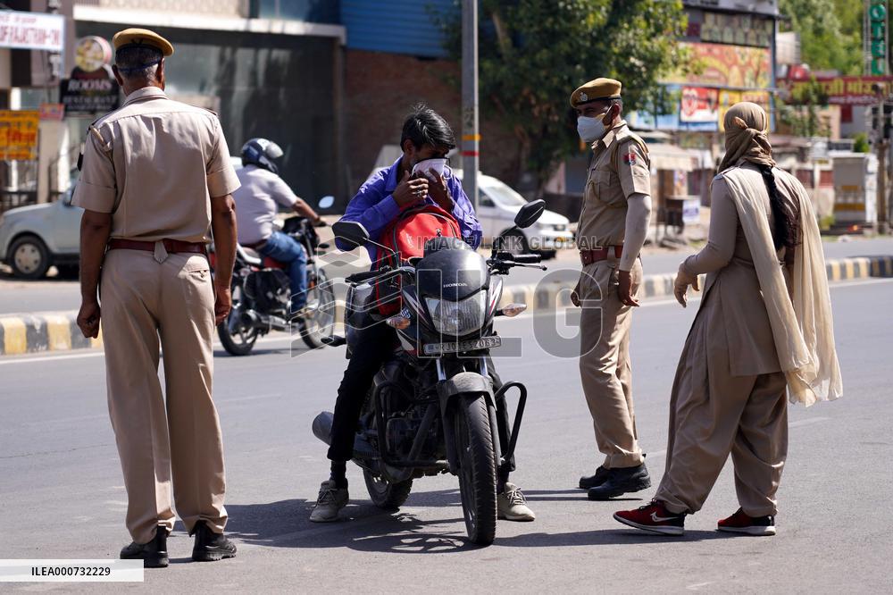 Police Control During A Lockdown - Rajasthan
