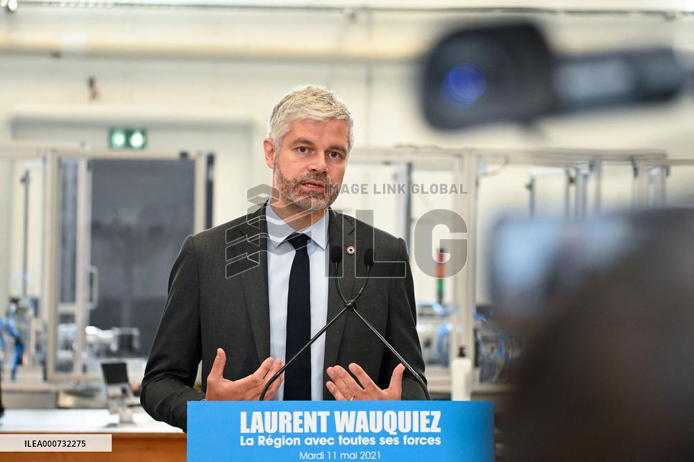 Laurent Wauquiez announces his candidacy in Auvergne-Rhone-Alpes
