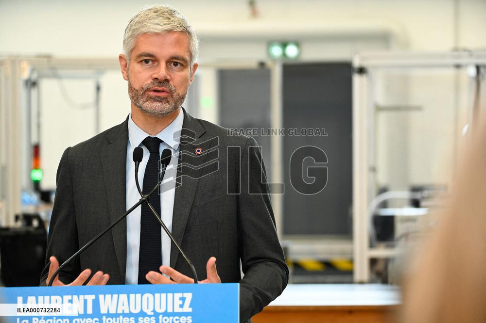 Laurent Wauquiez announces his candidacy in Auvergne-Rhone-Alpes