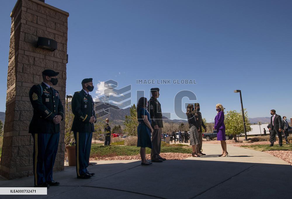 Jill Biden Visits Fort Carson Military Base - Colorado