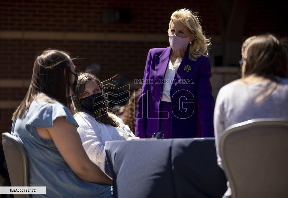 Jill Biden Visits Fort Carson Military Base - Colorado