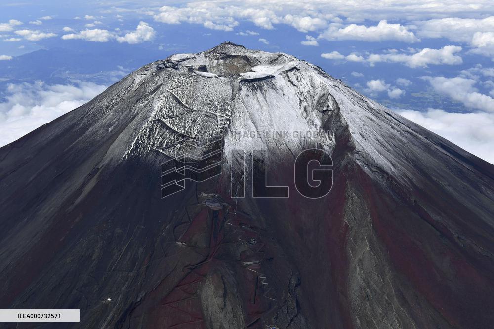 Snowcapped Mt. Fuji in Japan