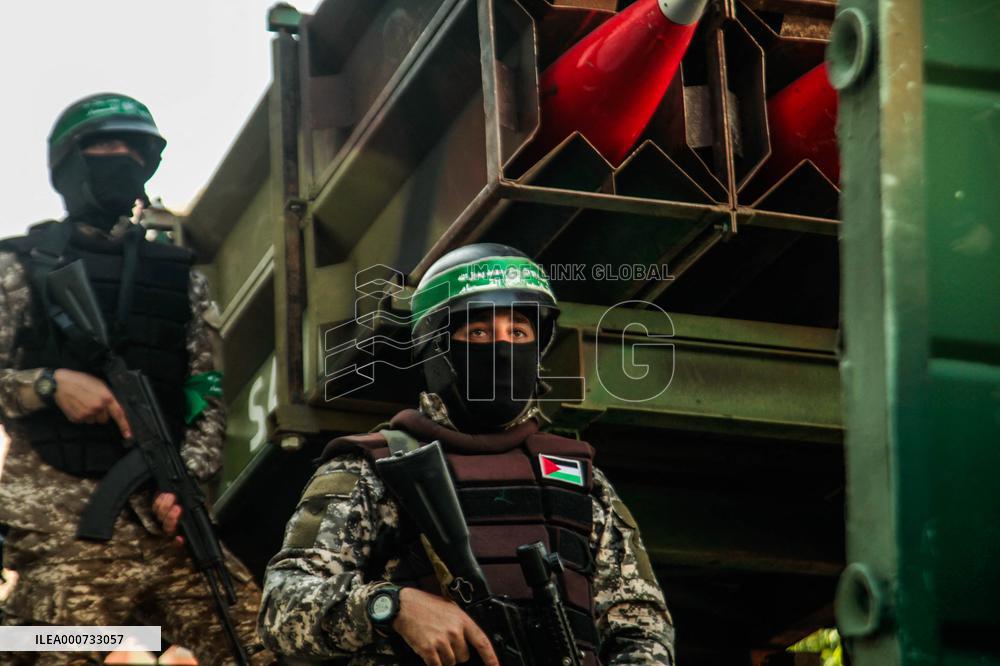 Al-Qassam Brigades Military Parade - Gaza