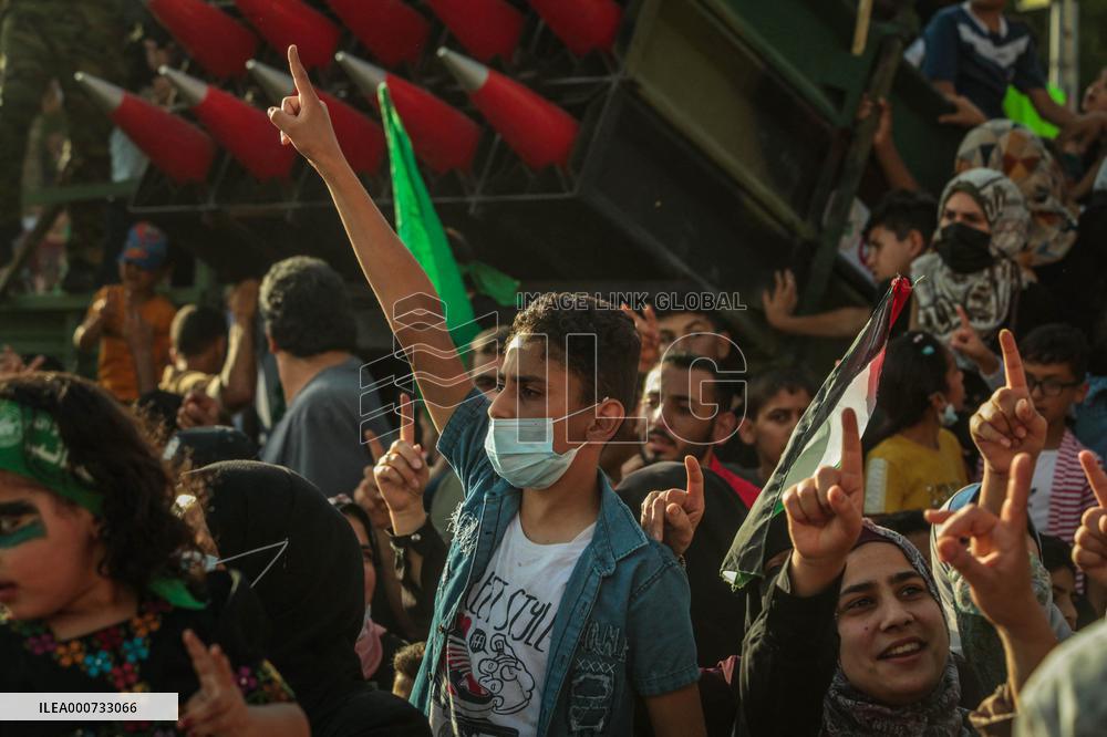 Al-Qassam Brigades Military Parade - Gaza