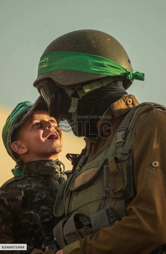 Al-Qassam Brigades Military Parade - Gaza