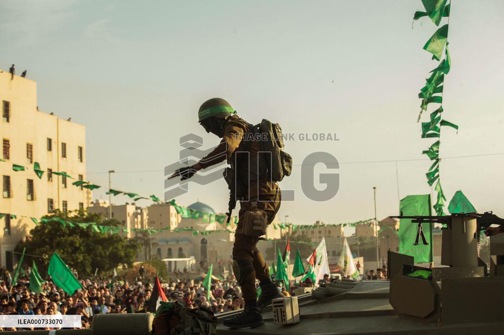 Al-Qassam Brigades Military Parade - Gaza