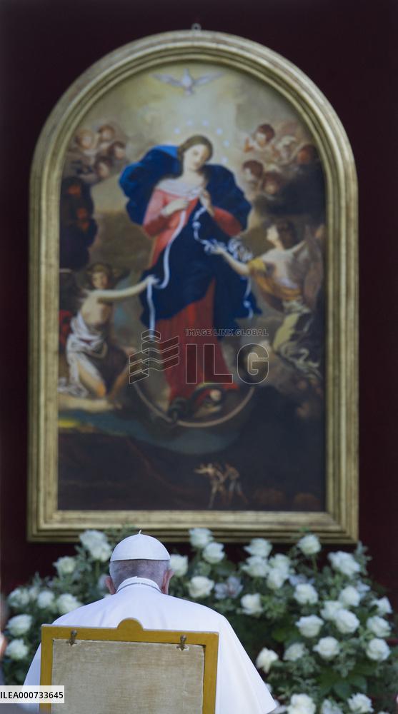 Pope Francis Leads A Prayer - Vatican