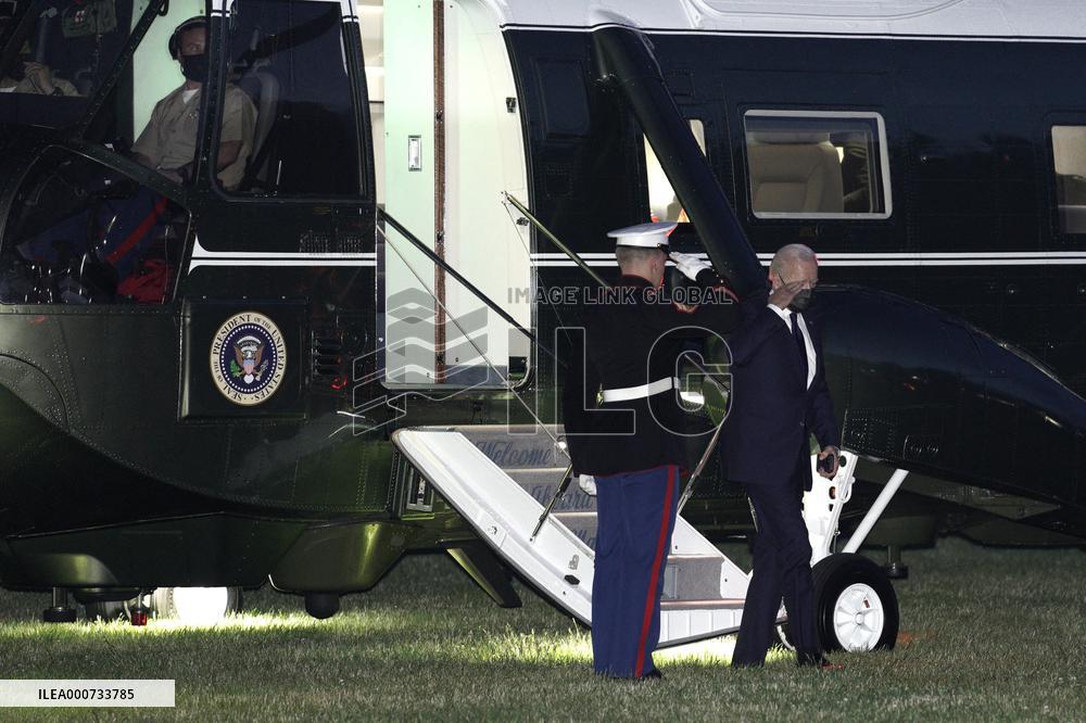 Joe Biden returns from Oklahoma - Washington