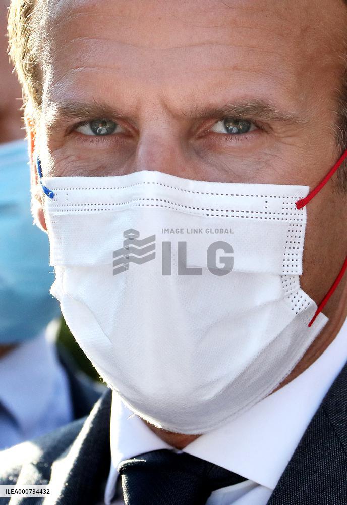 President Macron Visits Saint-Cirq-Lapopie