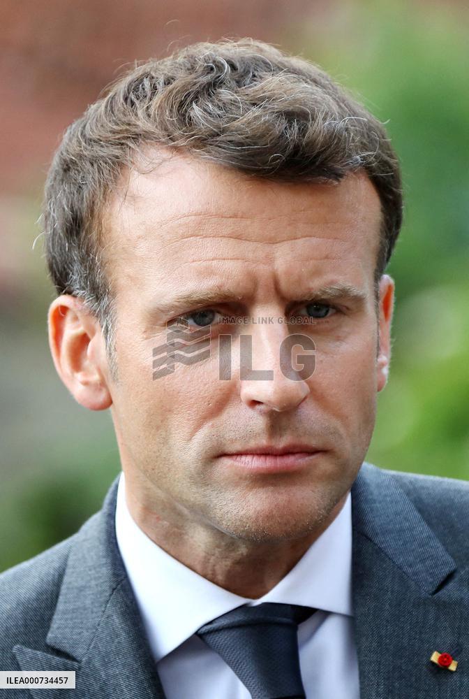 President Macron Visits Saint-Cirq-Lapopie