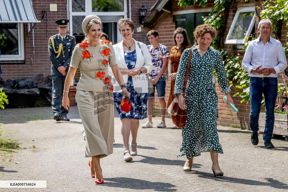 Queen Maxima Paid A Working Visit To A Dairy Farm - Lettele