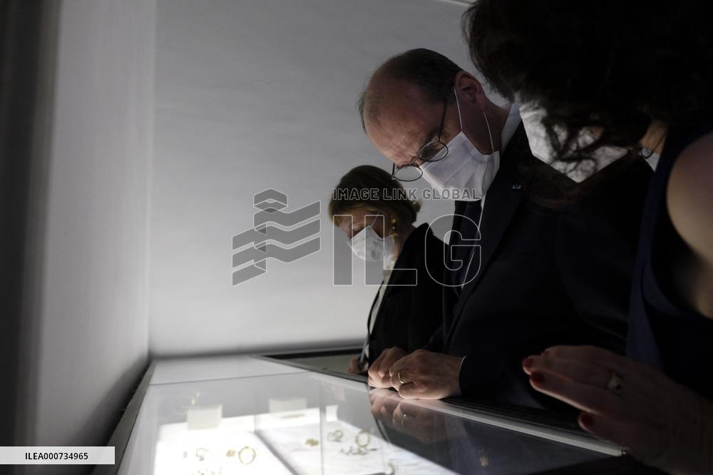 French PM Castex Visits Bardo Museum - Tunis