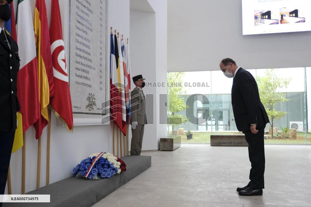 French PM Castex Visits Bardo Museum - Tunis