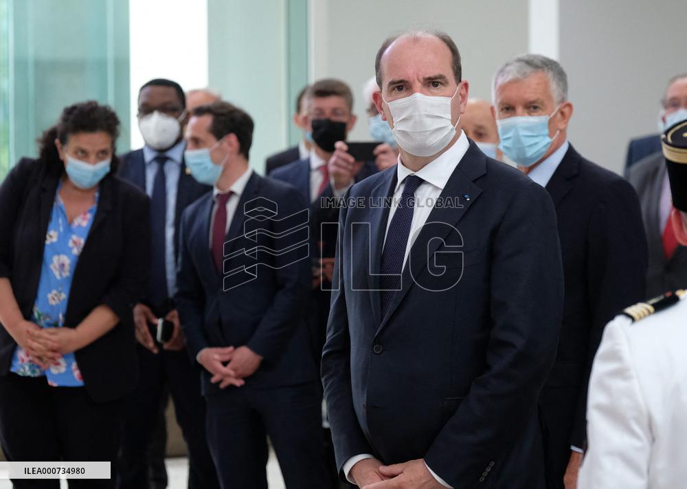 French PM Castex Visits Bardo Museum - Tunis