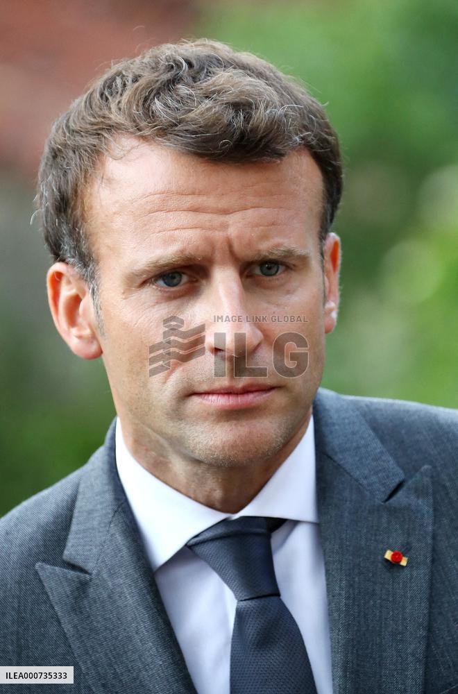 President Macron Visits Saint-Cirq-Lapopie