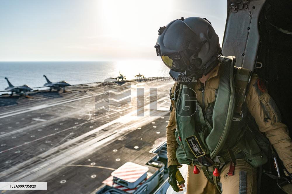 Jean Castex Aboard French Aircraft Carrier Charles-De-Gaulle - Toulon