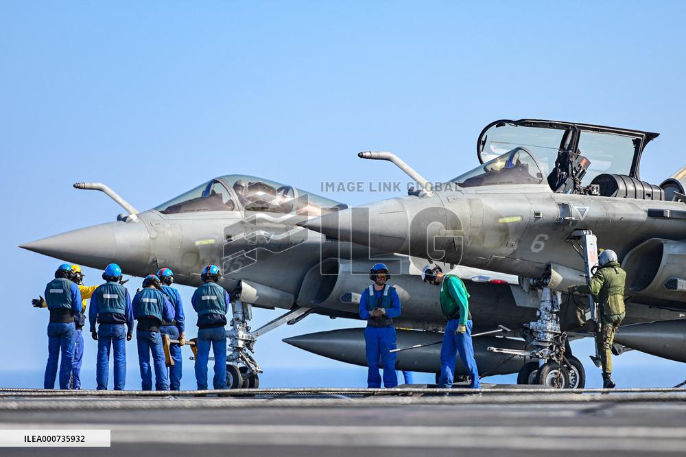 Jean Castex Aboard French Aircraft Carrier Charles-De-Gaulle - Toulon
