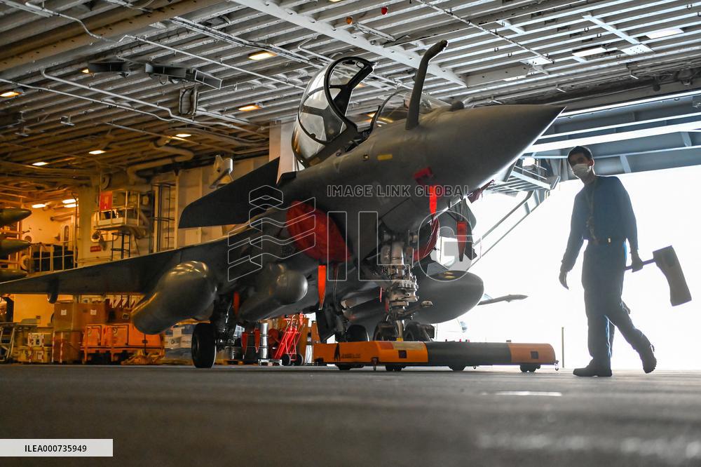 Jean Castex Aboard French Aircraft Carrier Charles-De-Gaulle - Toulon