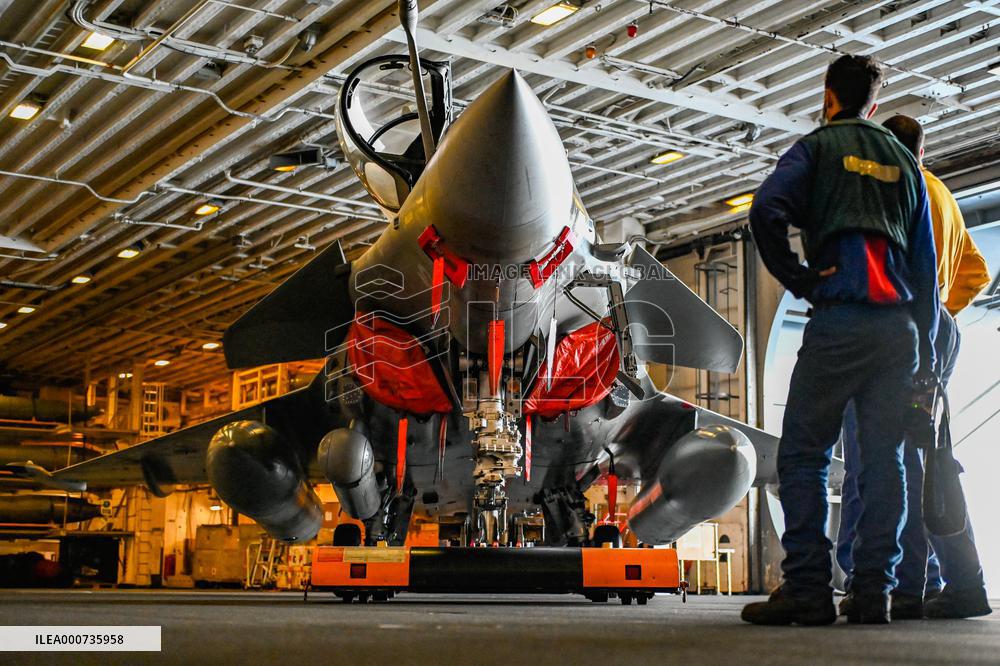 Jean Castex Aboard French Aircraft Carrier Charles-De-Gaulle - Toulon