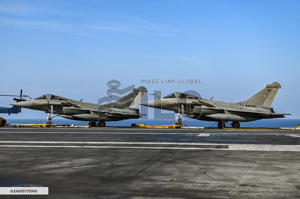 Jean Castex Aboard French Aircraft Carrier Charles-De-Gaulle - Toulon